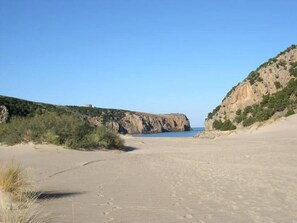 Vlak bij het strand