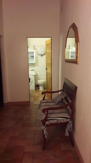 Dusche, Haartrockner, Bidet, Handtücher