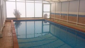Indoor pool, a heated pool
