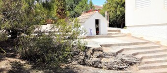 Country house with forest and swimming pool, near the beach (pet friendly).