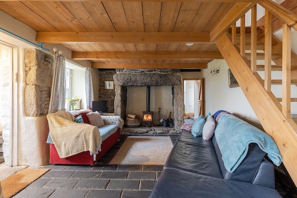 TV, fireplace, DVD player