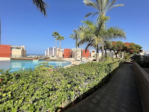 A heated pool