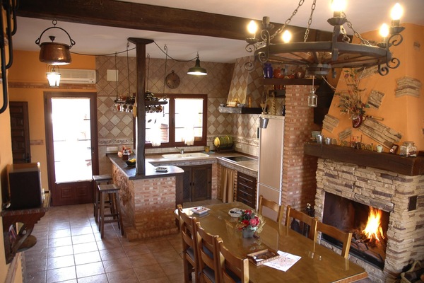 Cocina Campera con chimenea