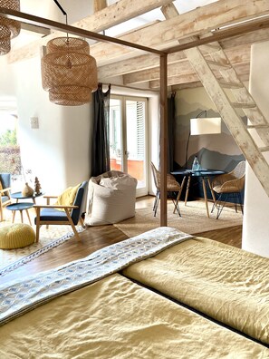 1 soverom, strykejern/-brett, wi-fi (inkludert) og sengetøy