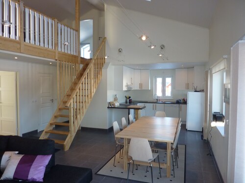 Large high standard holiday house, sauna, outdoor pool, boat