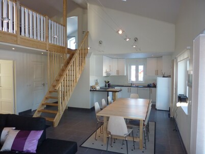 Large high standard holiday house, sauna, outdoor pool, boat