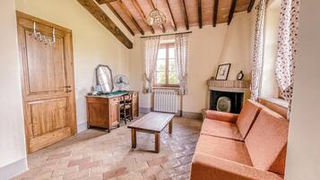 Fernseher, Kamin, Tischfußball, Tischtennisplatte