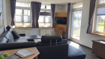 Smart TV, video games, DVD player, ping pong