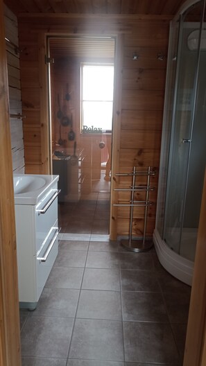 Shower, hair dryer