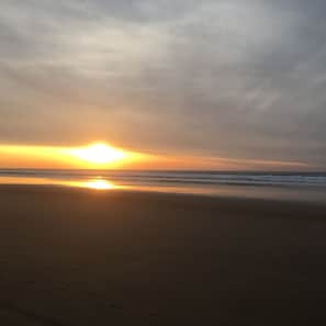 Vlak bij het strand