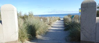 2 rooms apartment in the Kurparkcarree, with elevator to the 1st floor, beach distance 80m