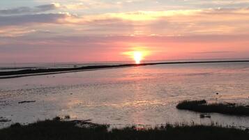 Chaises longues, serviettes de plage