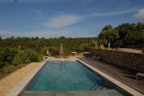 Outdoor pool, a heated pool - Cottage in the Bastidedesgipieres, near the Lac de Sainte Croix du Verdon (Aups)