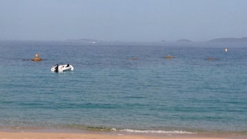 En la playa