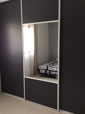 2 bedrooms, iron/ironing board, travel crib, free WiFi
