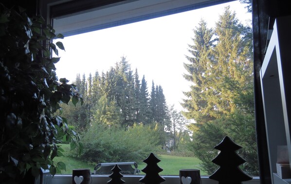 A window with a view of a forest and a date stamp of 26/09/2015.