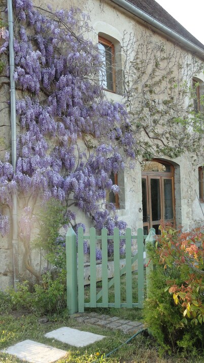 Spacious cottage on the banks of the Nivernais Canal, 5 people, all comfort