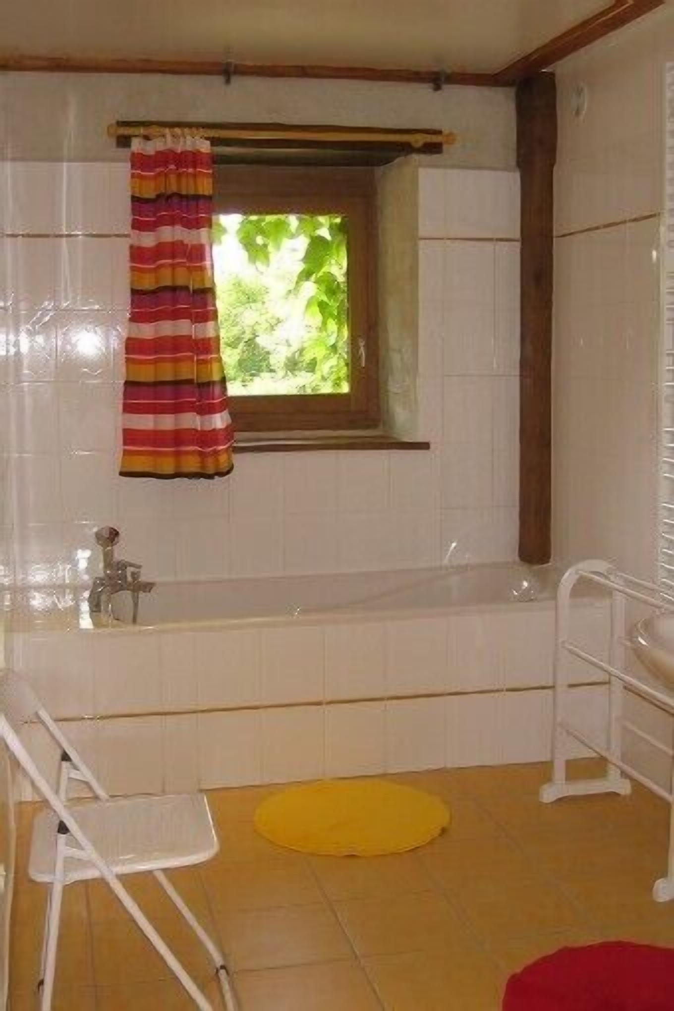 Combined shower/tub, hair dryer, bidet, soap