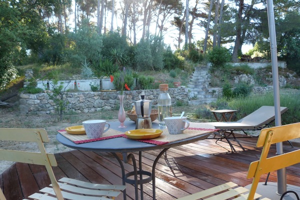 La terrasse et le jardin
