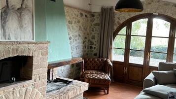 TV connectée, cheminée