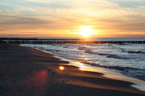 Großzügiges Apartment, Poolblick, 500 m zum Strand, Ostsee bei Kolberg