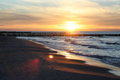 Spacious apartment, pool view, 500 m to the beach, Baltic Sea near Kolberg