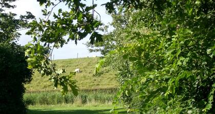 Vacation home w/view of the dike from Grevelingen Meer from the front door