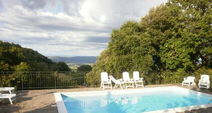 panoramica casa con piscina privata