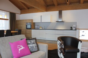 TV, fireplace, books, stereo