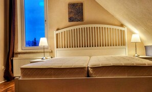 2 bedrooms, iron/ironing board, travel crib, WiFi
