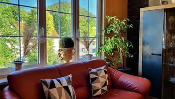 Smart-TV, DVD-Player, Bücher, Musikbibliothek