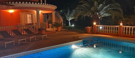 Una piscina riscaldata