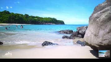 Beach nearby, sun loungers