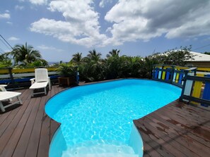 Outdoor pool - MANGO Villa Creole style with pool and sea view  (deshaies)