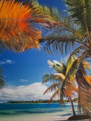 Beach nearby, sun-loungers - MANGO Villa Creole style with pool and sea view  (deshaies)