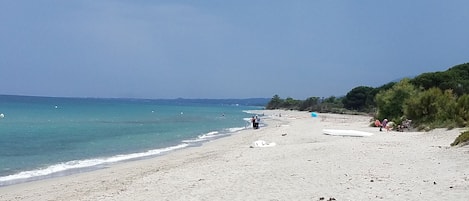 Beach nearby, sun-loungers