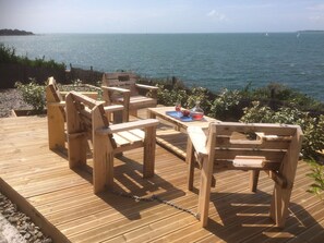 Terrace/patio - HOUSE WITH SEA VIEW AND HARBOR: COMFORT AND PRIVILEGED LOCATION (Concarneau)