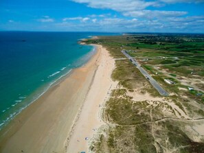 Vlak bij het strand, strandlakens