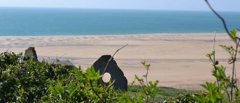 Beach nearby, sun-loungers