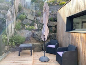 Terrace/patio - CHALET HOUSE with SEA VIEW in PLERIN LES ROSAIRES (22190) -BRETAGNE (Plérin)