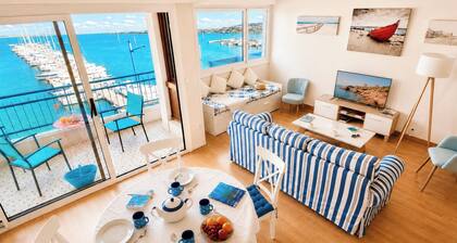 Apartment ( 50 M2 ) with sea view and marina.