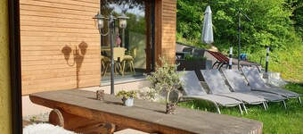 Spacious 4 * cocooning chalet surrounded by nature, garden facing south, near Colmar