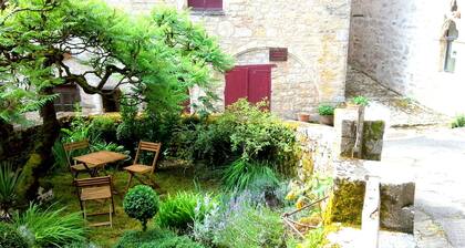 Gßte de Charme à Saint Cirq Lapopie avec une chambre climatisée