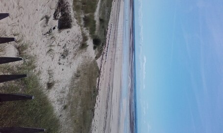 Beach nearby. Le Chalet de la mer in Agon Coutaiville, on the road to Pointe D'Agon