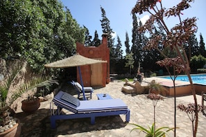 Outdoor pool - DAR ELWAN. BERBER HOUSE WITH POOL, TREE GARDEN, HAMMAM. (ESSAOUIRA)