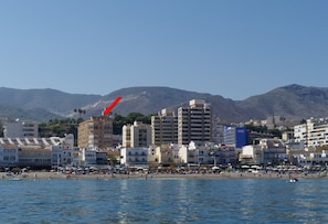 Vlak bij het strand