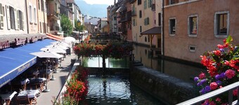 RARE LAKE VIEW apartment *** Annecy 2 steps from lake, beach, old town + garage + wifi