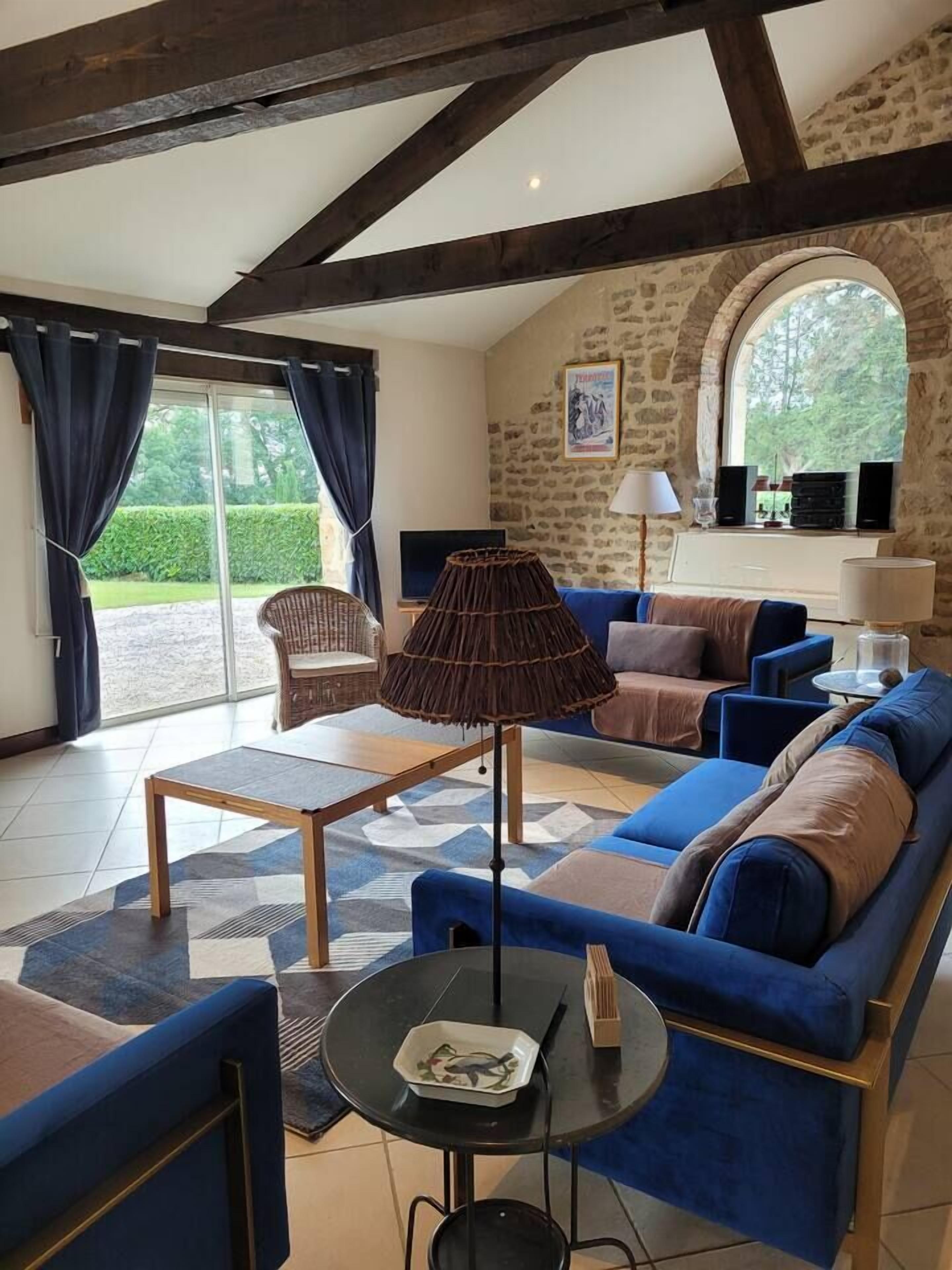 TV, fireplace, DVD player, foosball