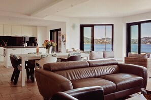 TV, fireplace, DVD player, books - Spacious villa in the quiet, coastal Golfe de St Tropez (Sainte-Maxime)
