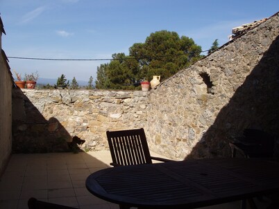 Real gîte converted from a ruin between narbonne and carcassonne.